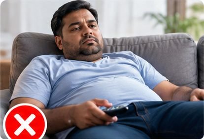 Subah koi bhi physical activity na karna